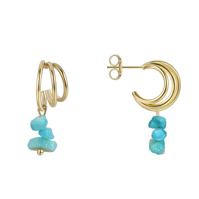 Hoop Earrings - Turquoise