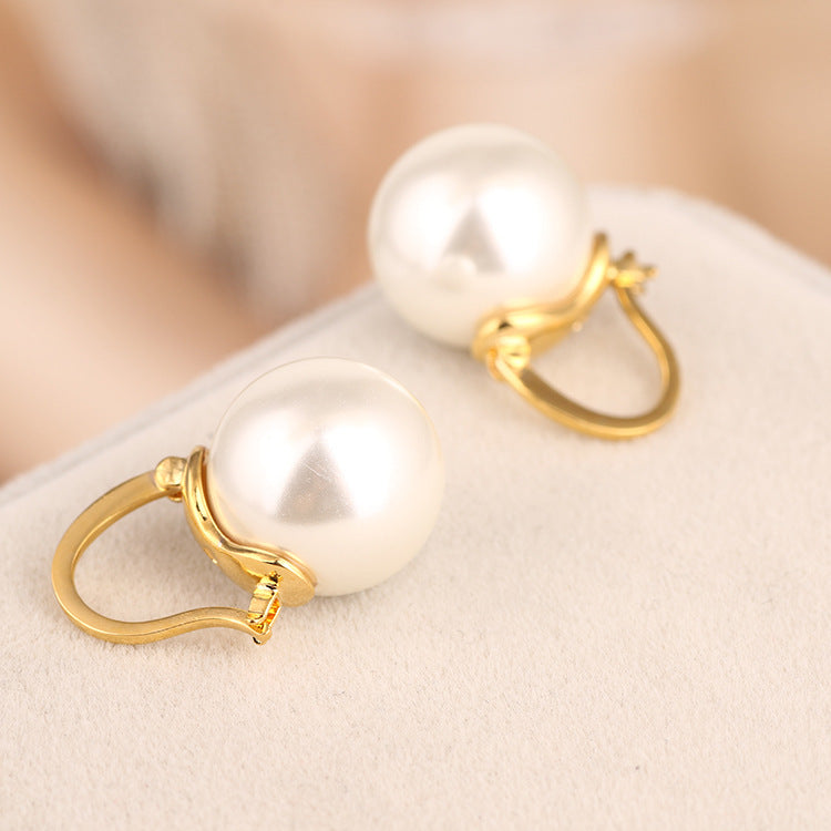Pearl Ear Hoop Earring