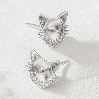 Freshwater Pearl Cat Pendant Necklace And Earing Sets