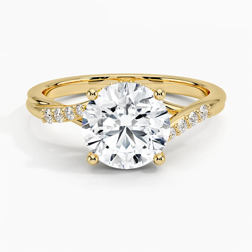 10K GOLD MOISSANITE RING