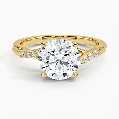 10K GOLD MOISSANITE RING