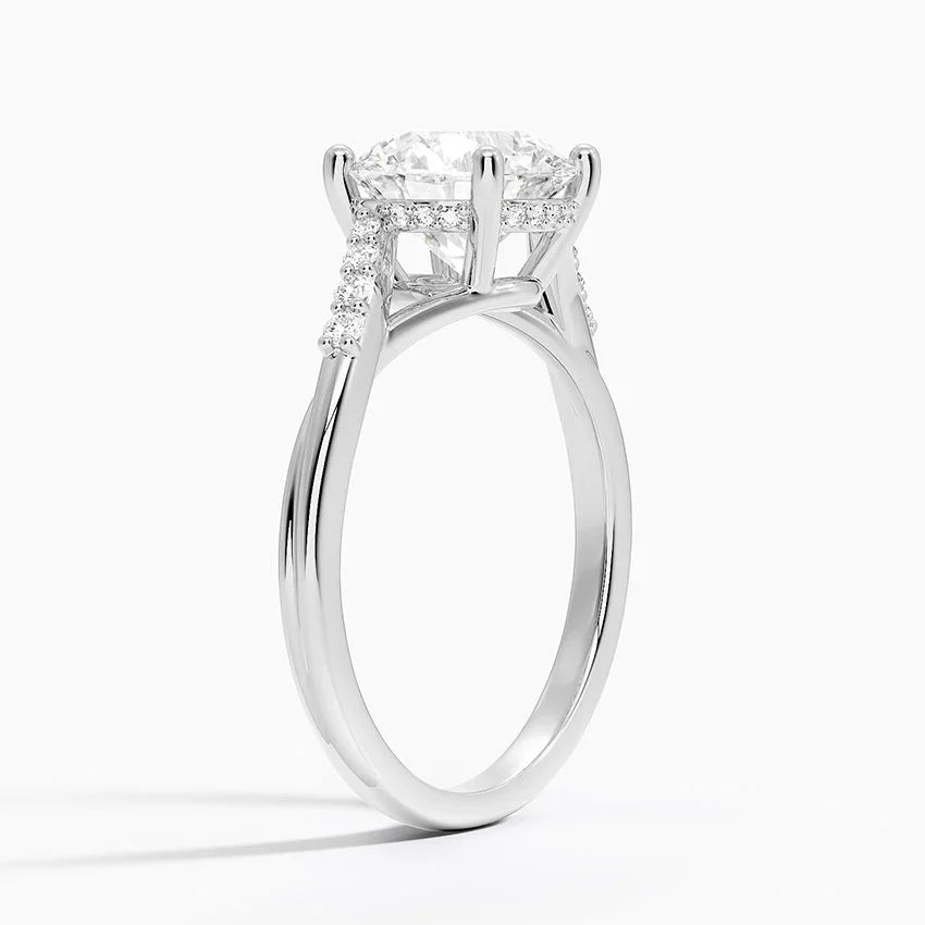 10K GOLD MOISSANITE RING