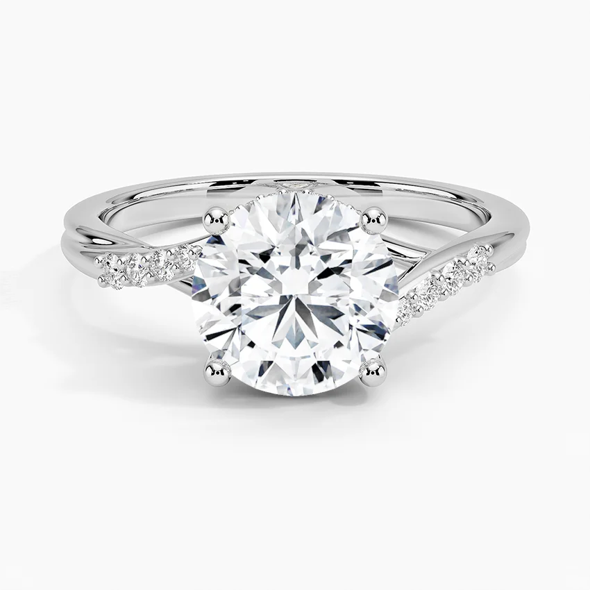 10K GOLD MOISSANITE RING