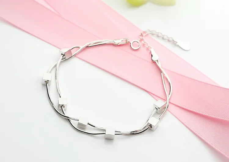 925 Stamp Silver Bracelet