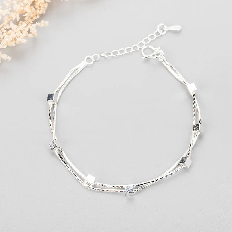 925 Stamp Silver Bracelet