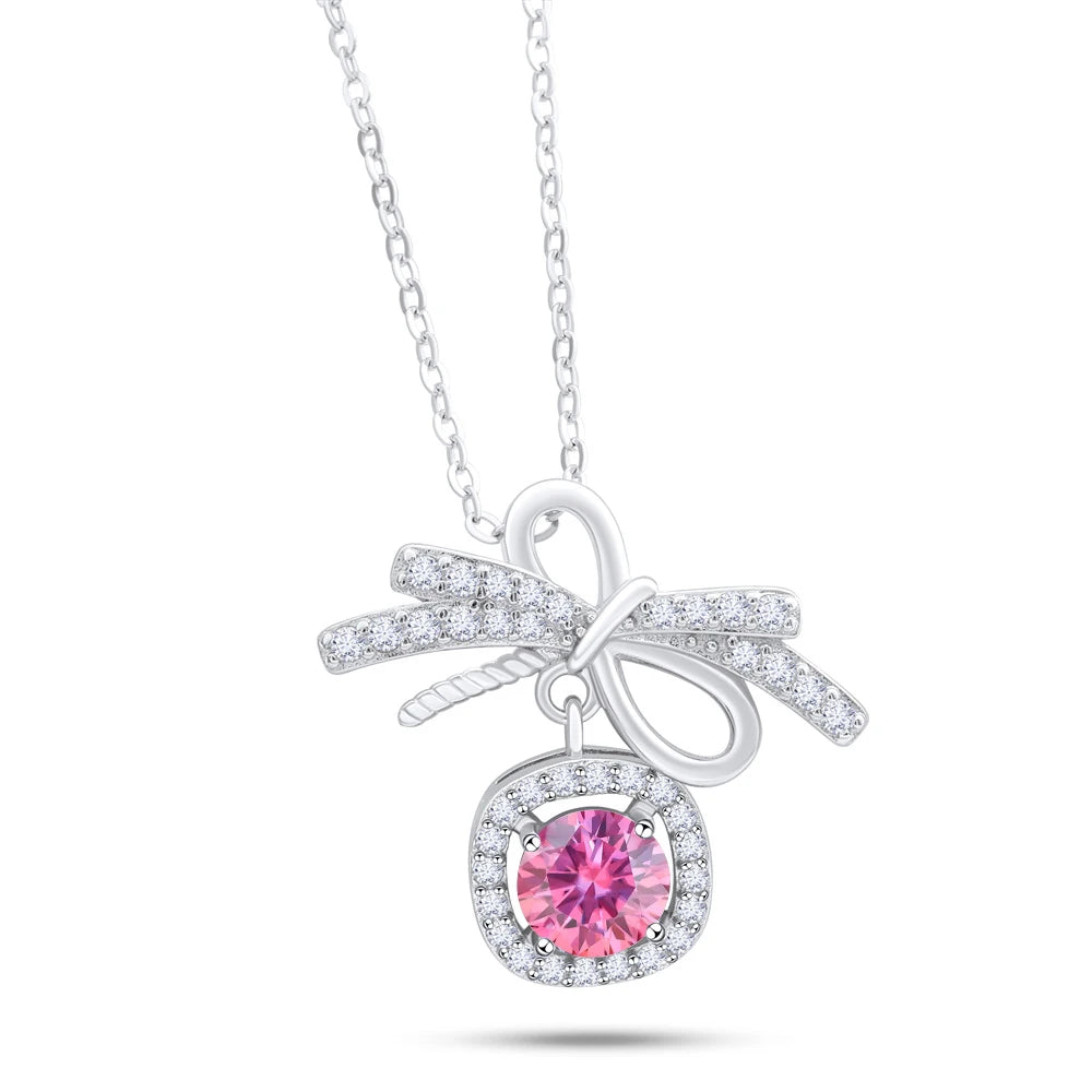 1CT MOISSANITE STERLING NECKLACE