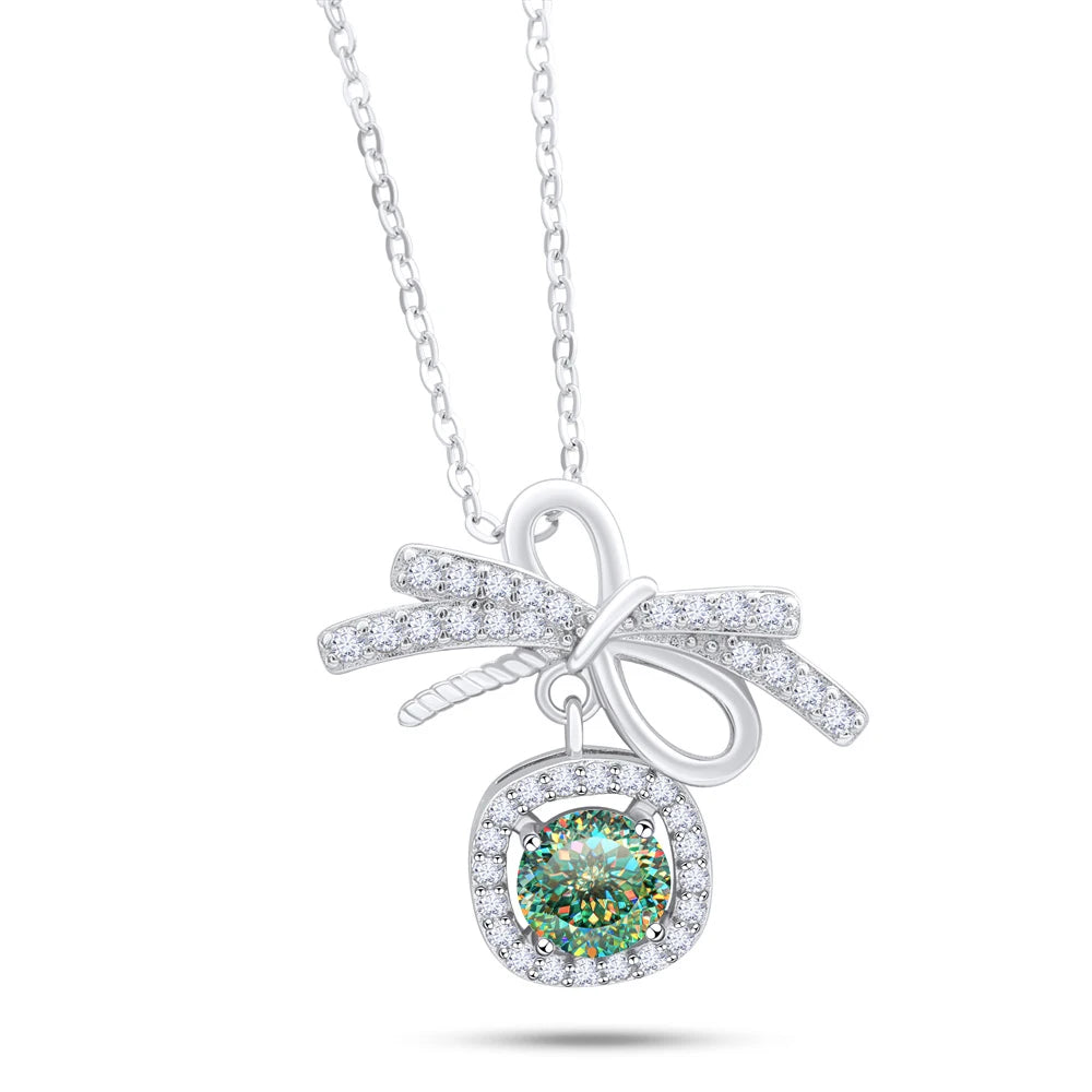 1CT MOISSANITE STERLING NECKLACE