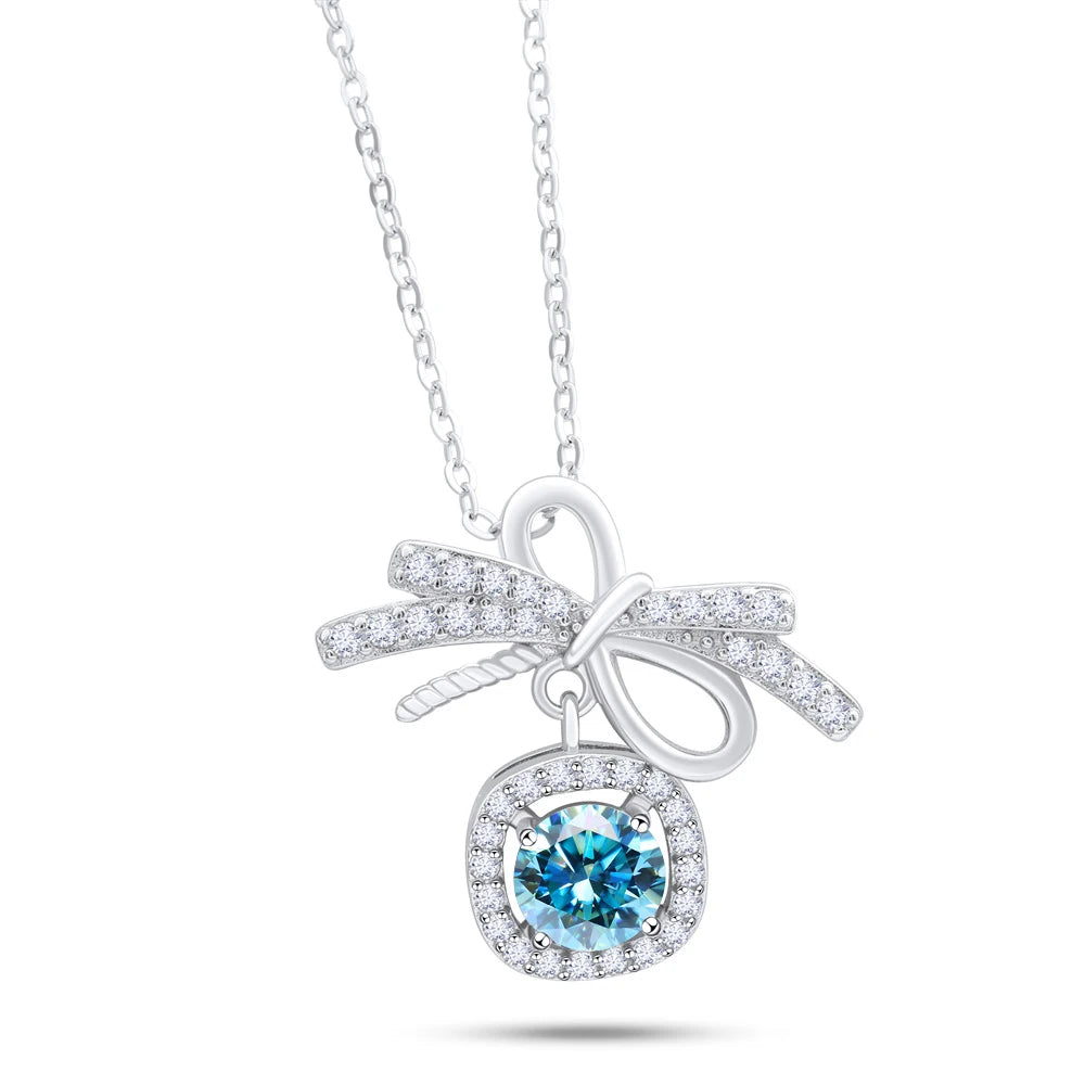 1CT MOISSANITE STERLING NECKLACE