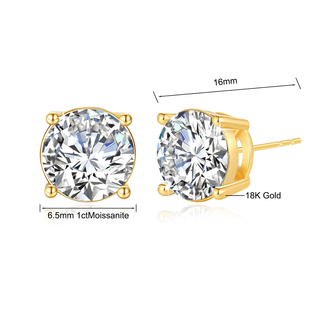 18K GOLD MOISSANITE NECKLACE