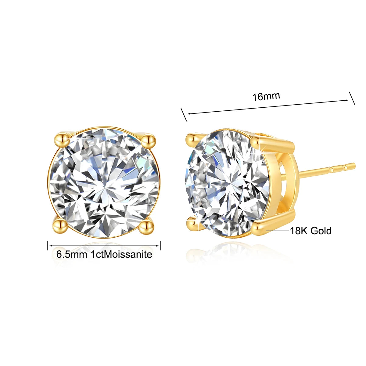 18K GOLD MOISSANITE NECKLACE
