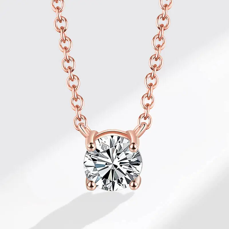 MOISSANITE SILVER WOMENS NECKLACE