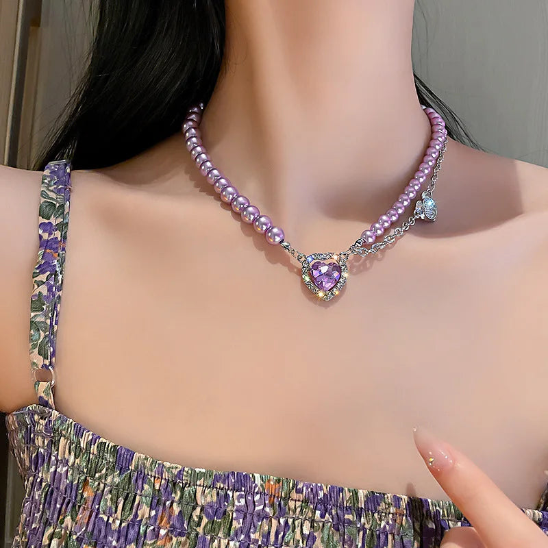 KPOP PEARL CHOKER NECKLACE