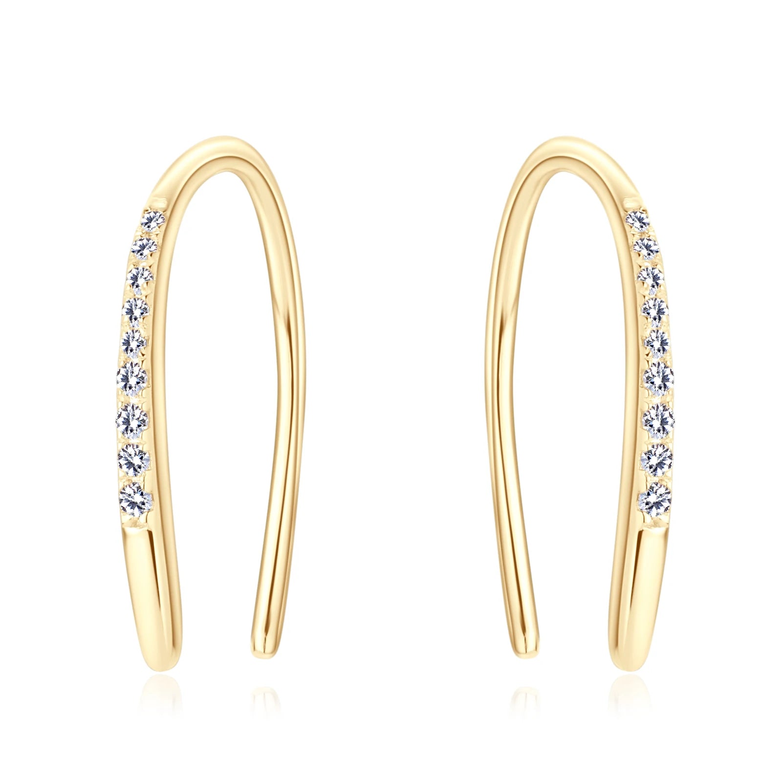 MOISSANITE STERLING SILVER EARRINGS