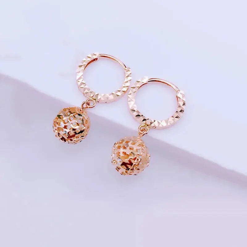 14K ROSE GOLD DROP EARRINGS