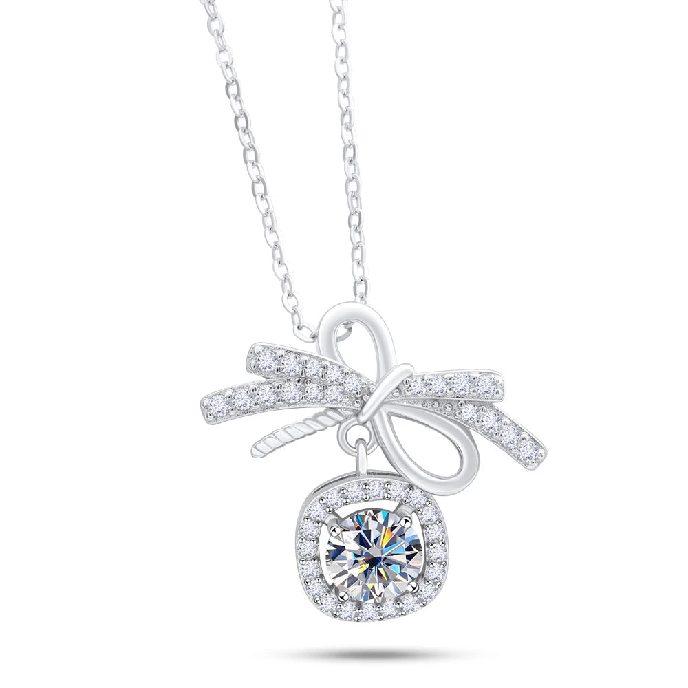 1CT MOISSANITE STERLING NECKLACE