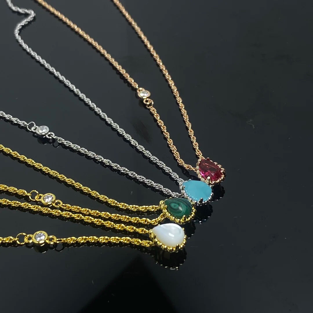 WATERDROP SILVER NECKLACE