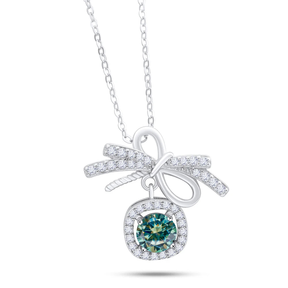 1CT MOISSANITE STERLING NECKLACE