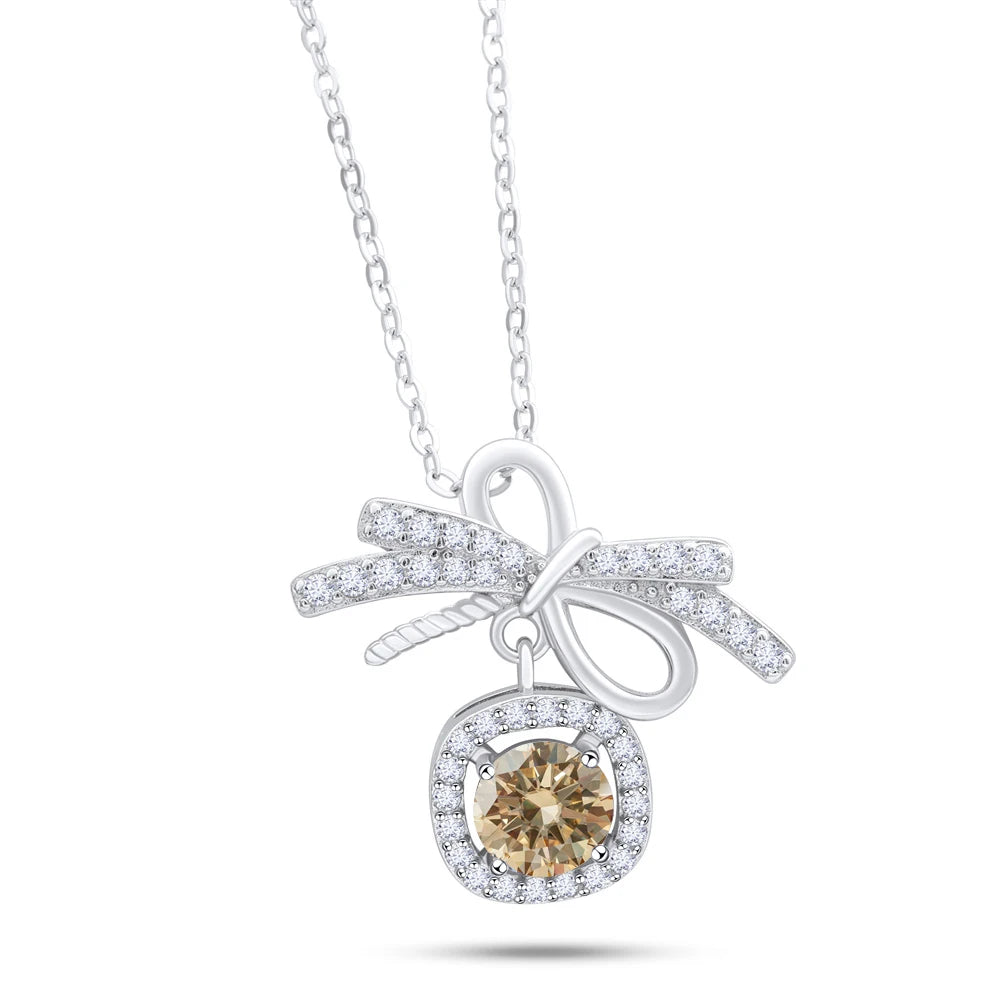 1CT MOISSANITE STERLING NECKLACE