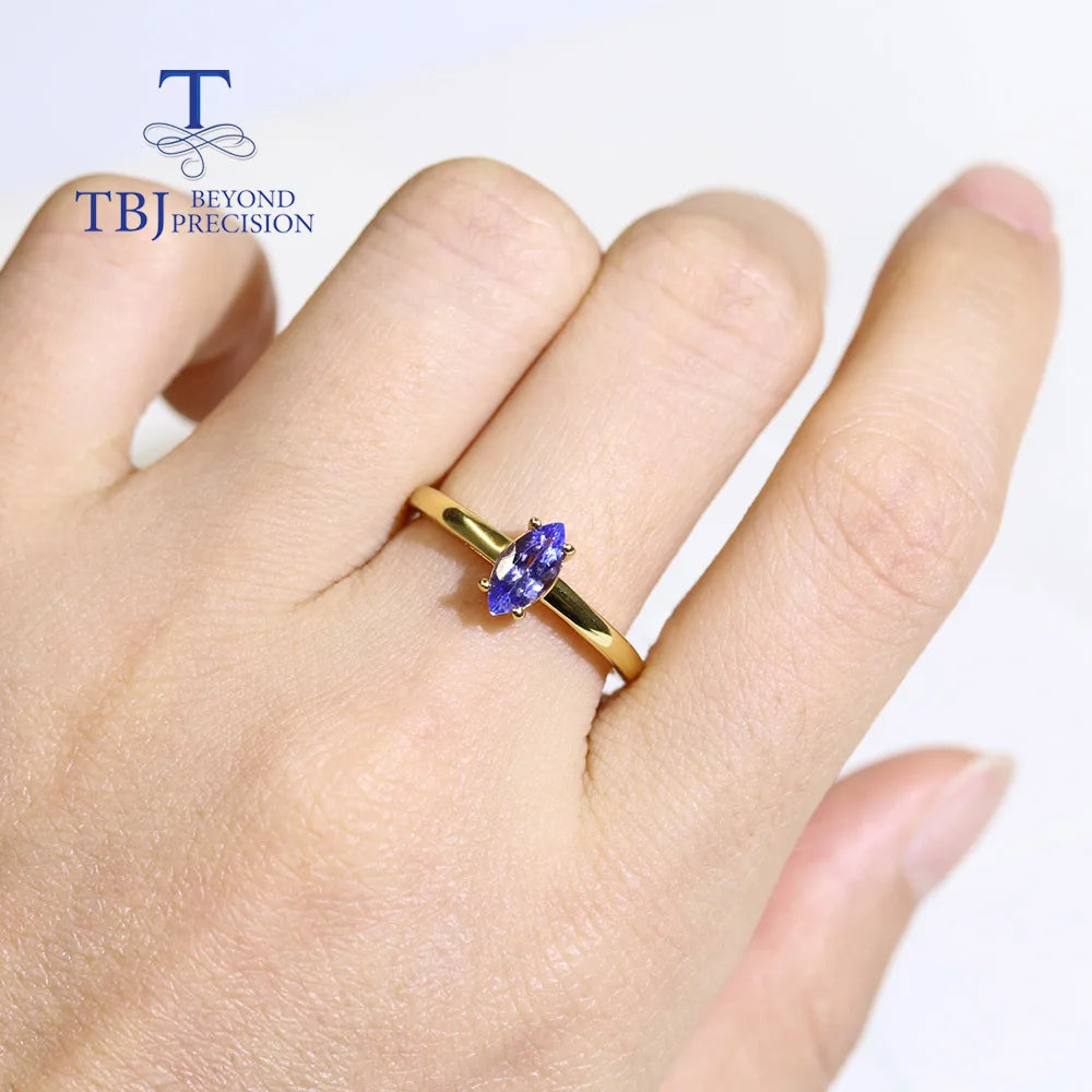 TANZANITE RING 925 SILVER