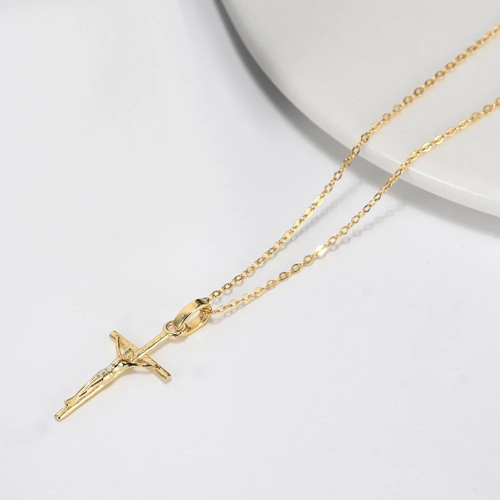 STERLING SILVER CROSS NECKLACE