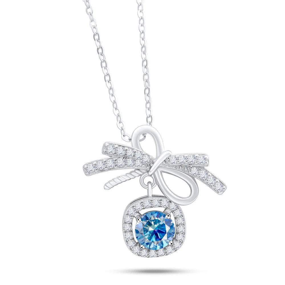 1CT MOISSANITE STERLING NECKLACE