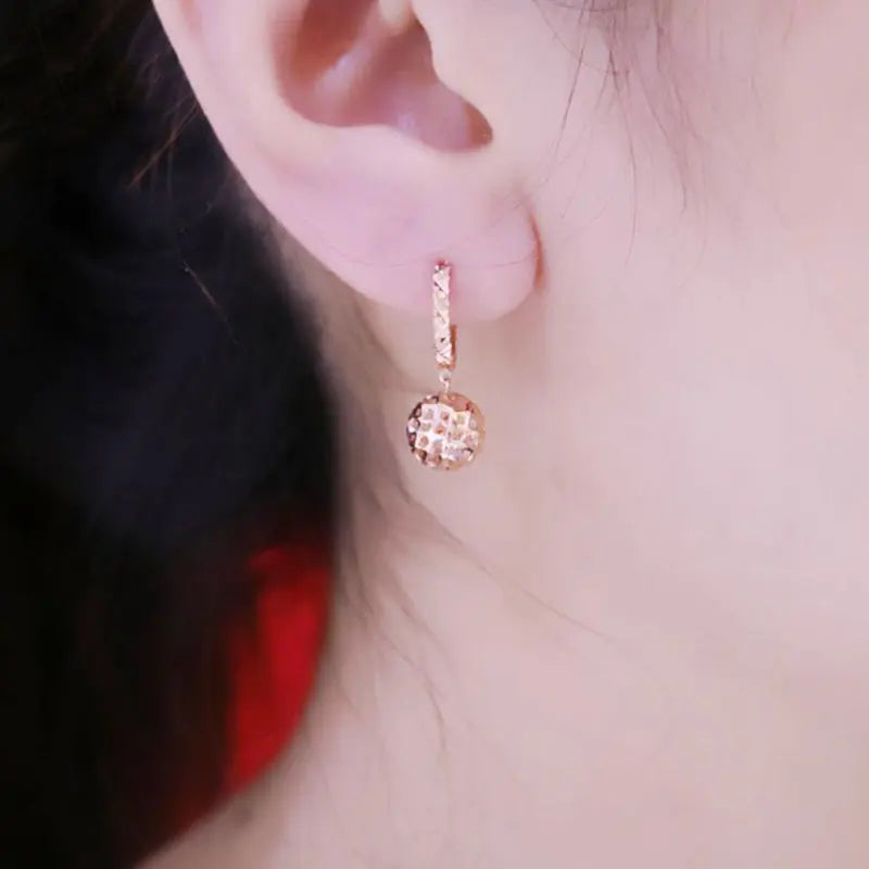 14K ROSE GOLD DROP EARRINGS