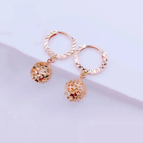 14K ROSE GOLD DROP EARRINGS