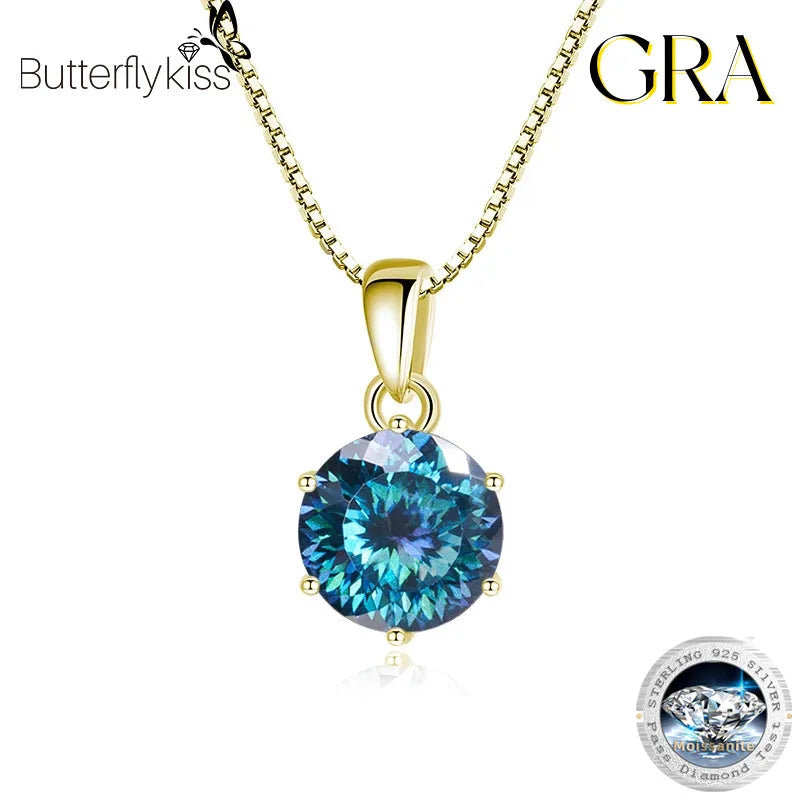 MOISSANITE SILVER NECKLACE