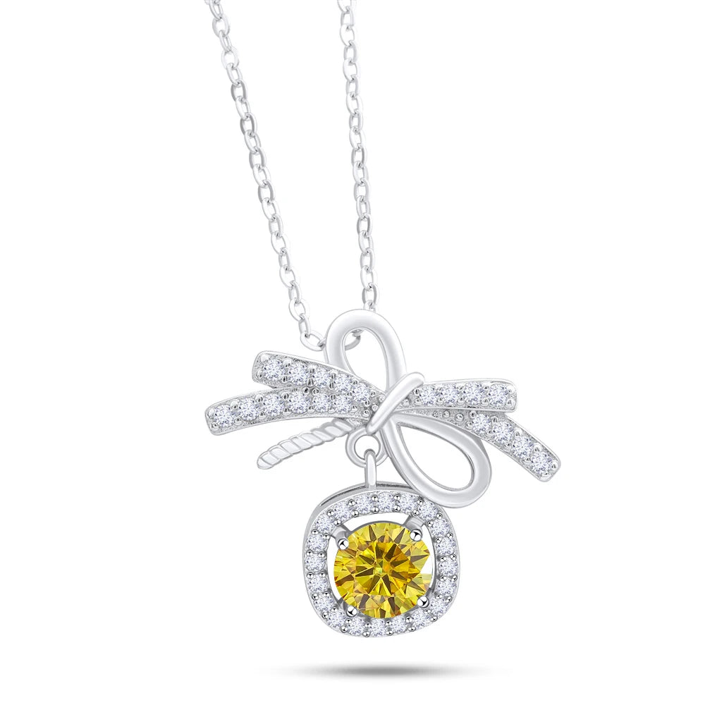 1CT MOISSANITE STERLING NECKLACE