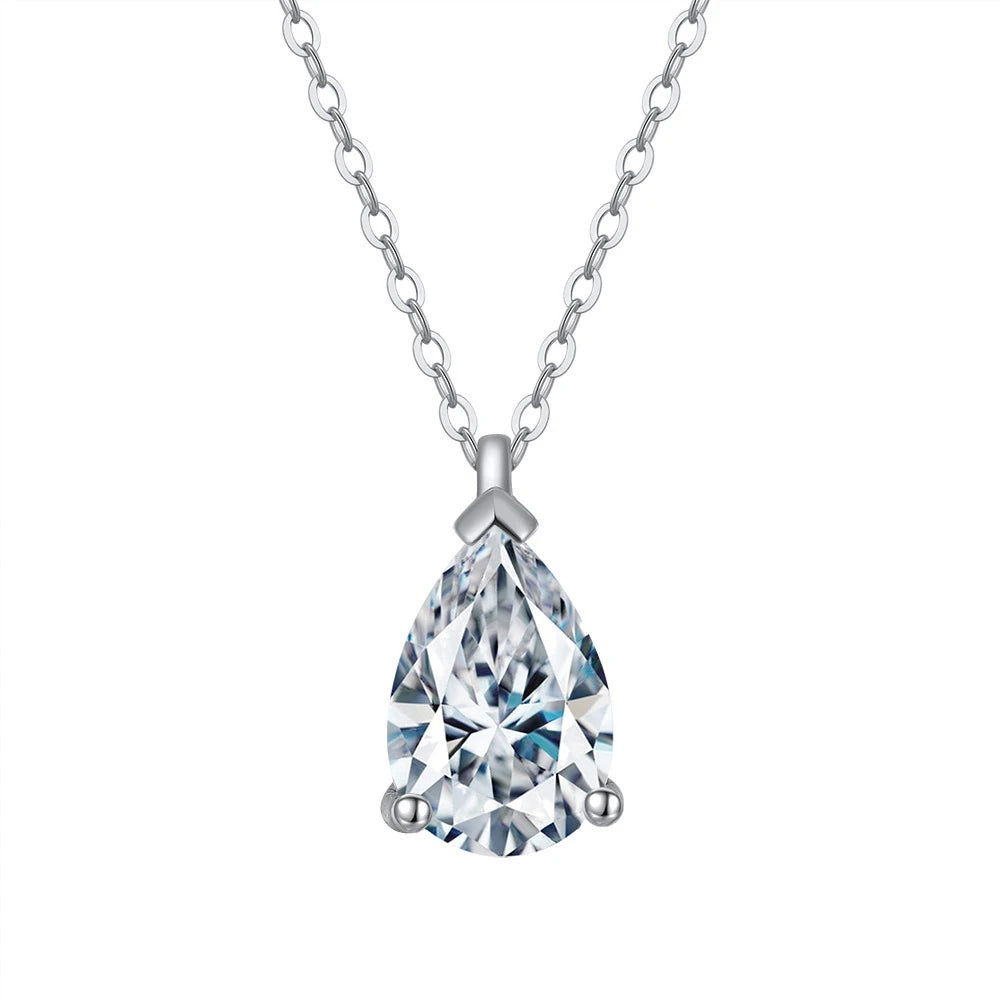 ZIRCON SILVER GOLD NECKLACE
