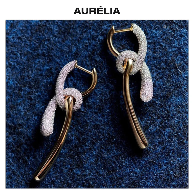 KNOTTED DESIGNER DROP EARRINGS