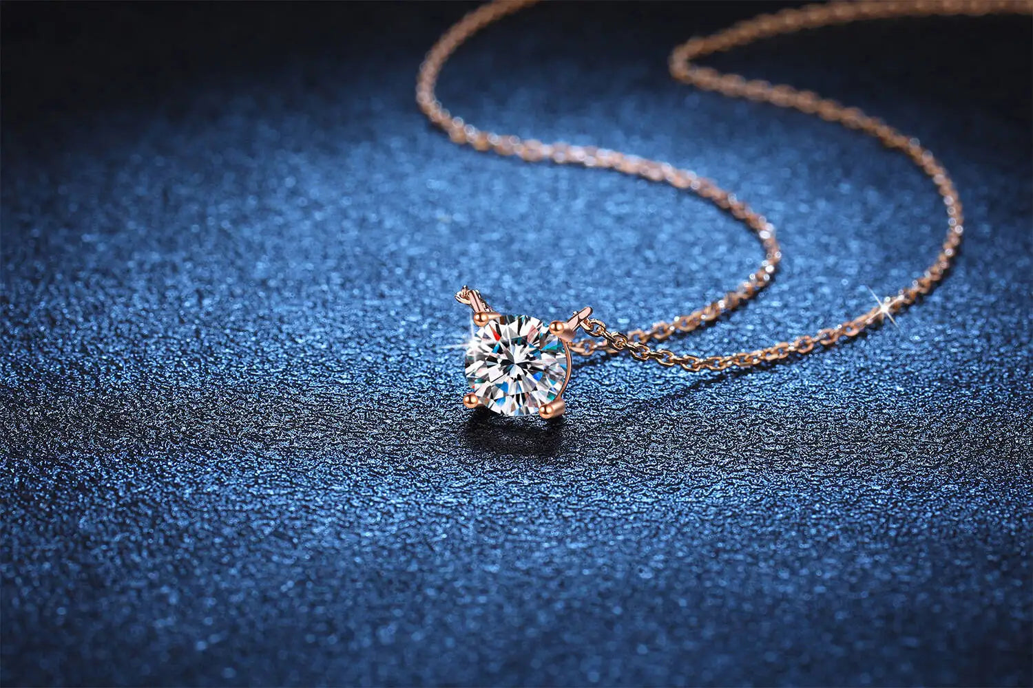 MOISSANITE SILVER WOMENS NECKLACE