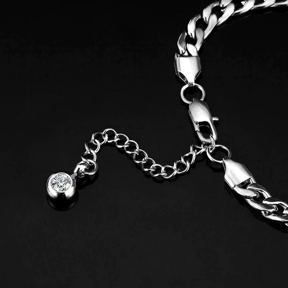 Silver Heart Anklet