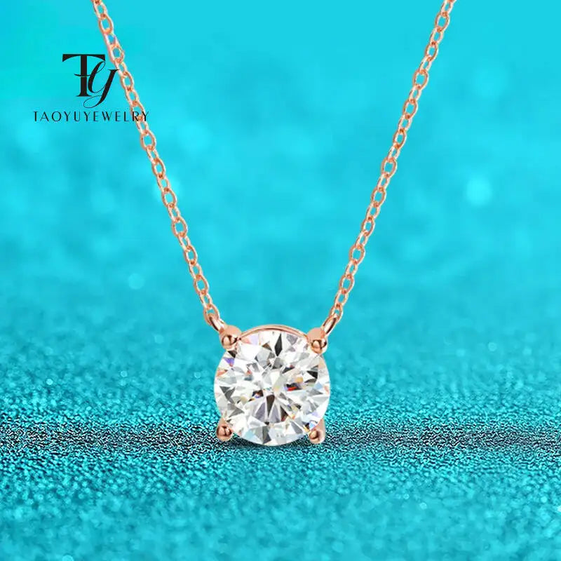 MOISSANITE SILVER WOMENS NECKLACE