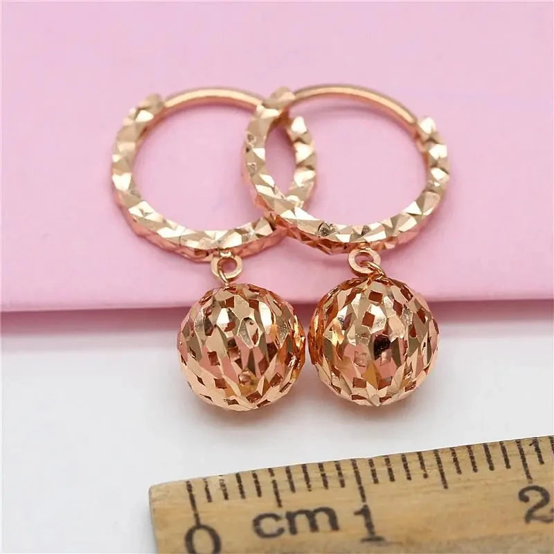 14K ROSE GOLD DROP EARRINGS