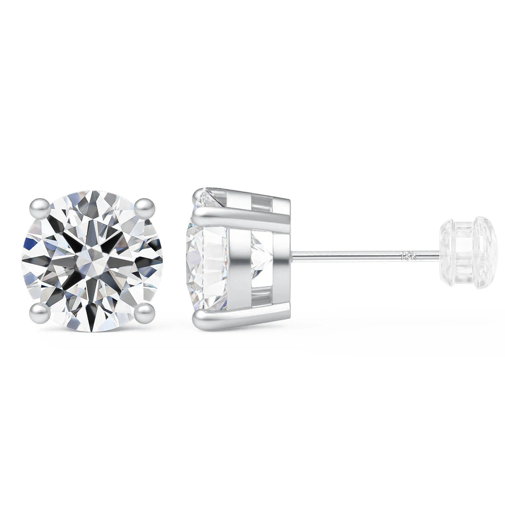 18K GOLD MOISSANITE EARRINGS