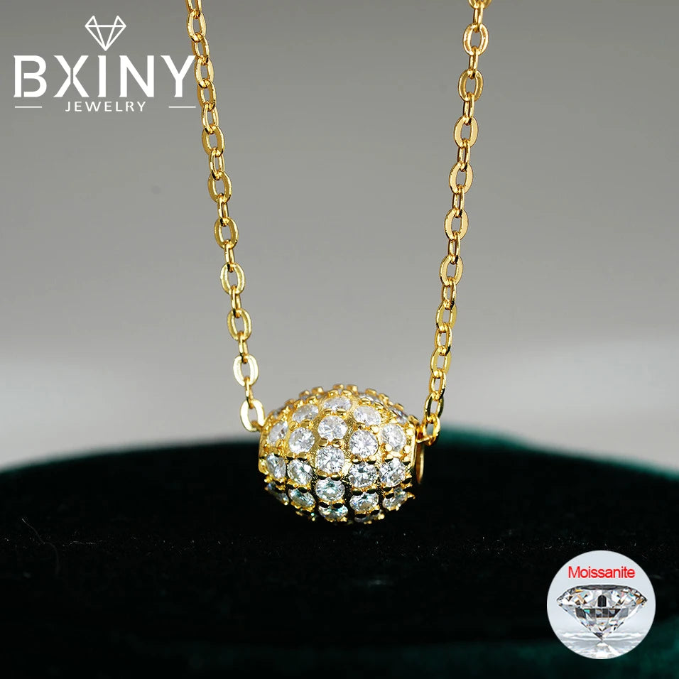MOISSANITE GOLD PENDANT NECKLACE