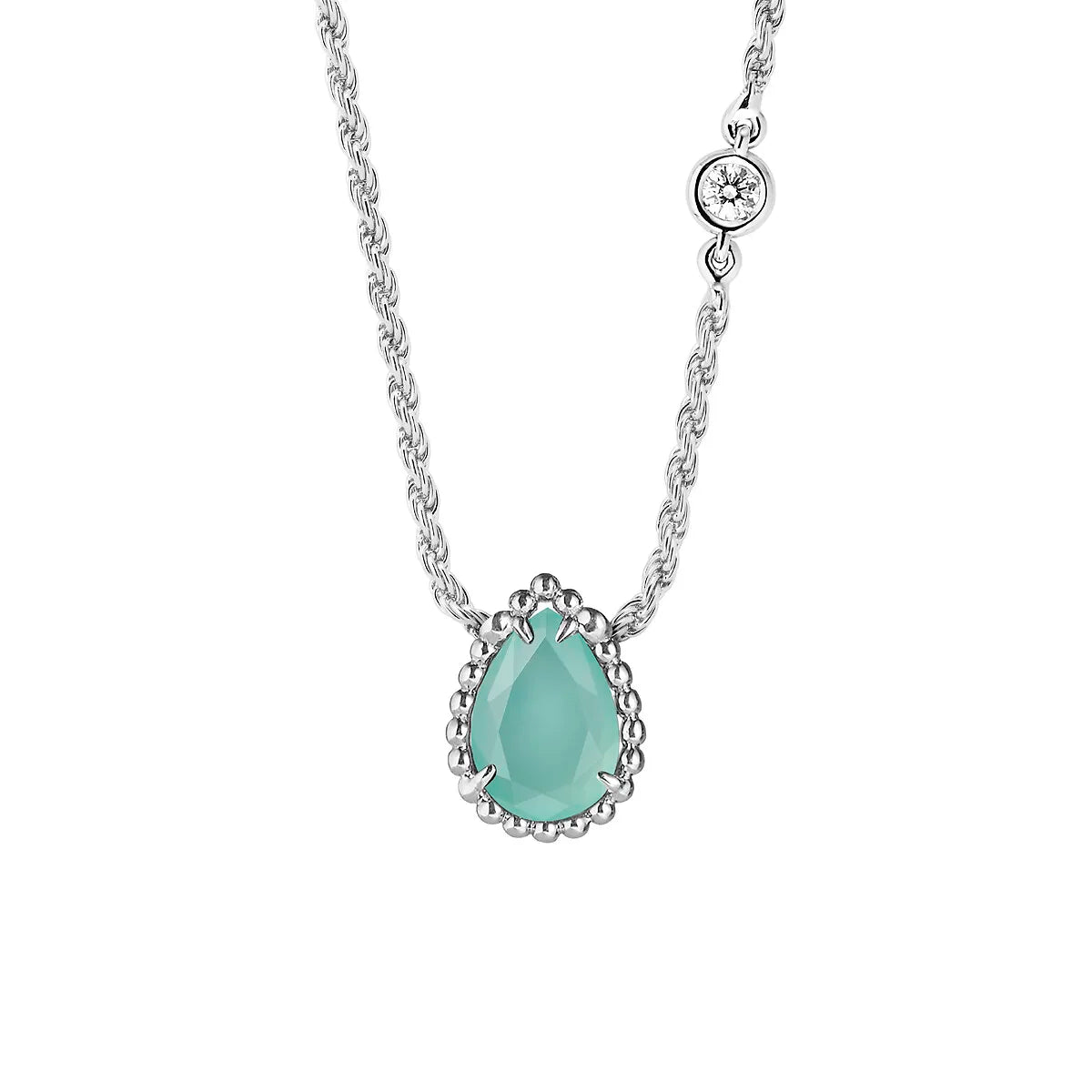 WATERDROP SILVER NECKLACE