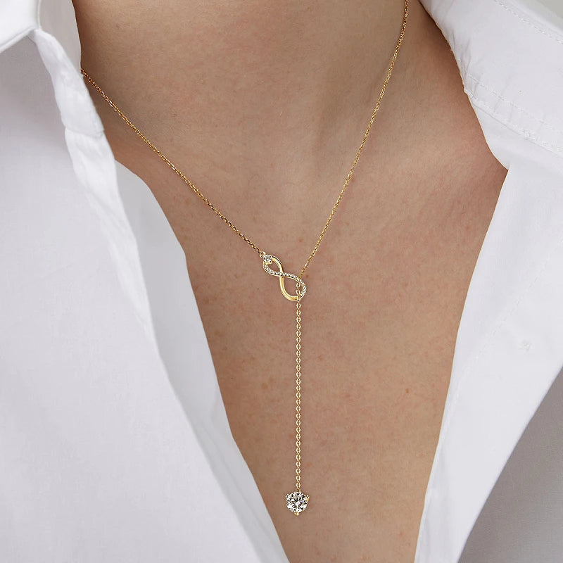 925 Silver Infinity Necklace