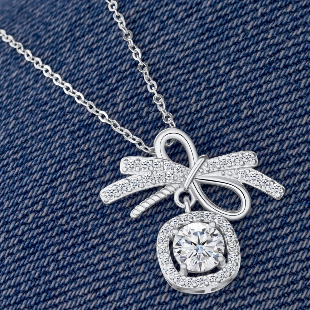 1CT MOISSANITE STERLING NECKLACE