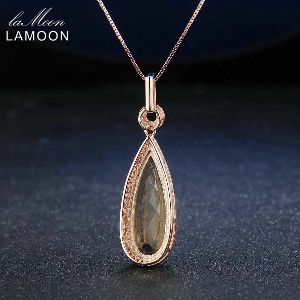 CITRINE ROSE GOLD NECKLACE