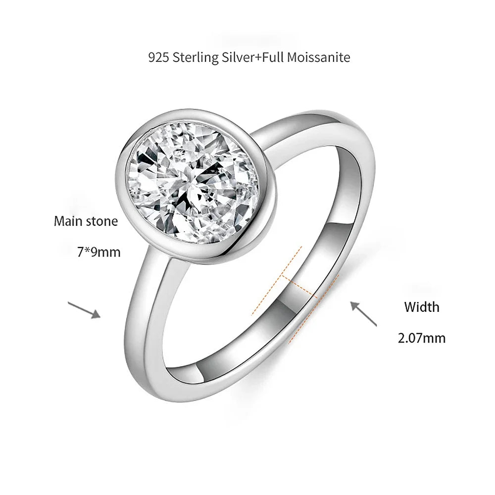 OVAL MOISSANITE ENGAGEMENT RING