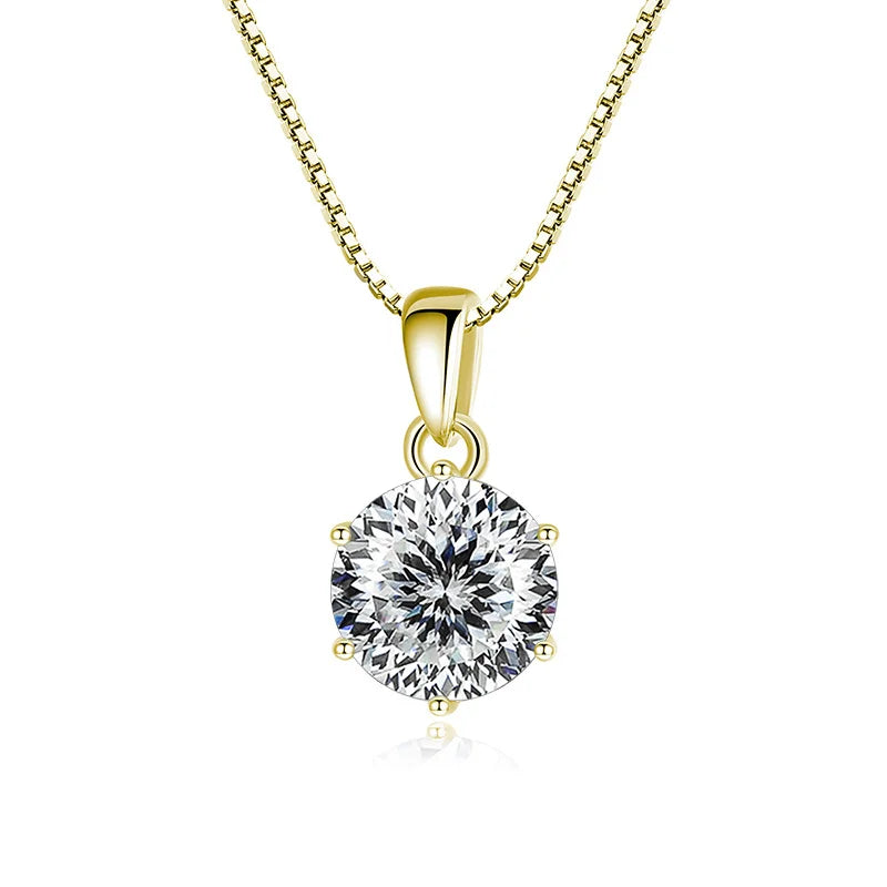 MOISSANITE SILVER NECKLACE