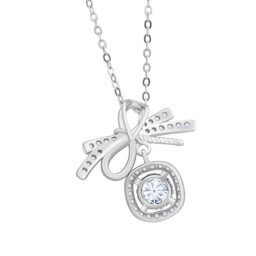 1CT MOISSANITE STERLING NECKLACE
