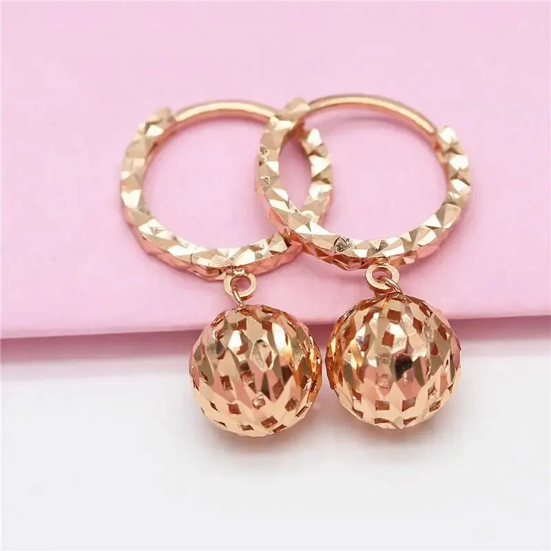 14K ROSE GOLD DROP EARRINGS
