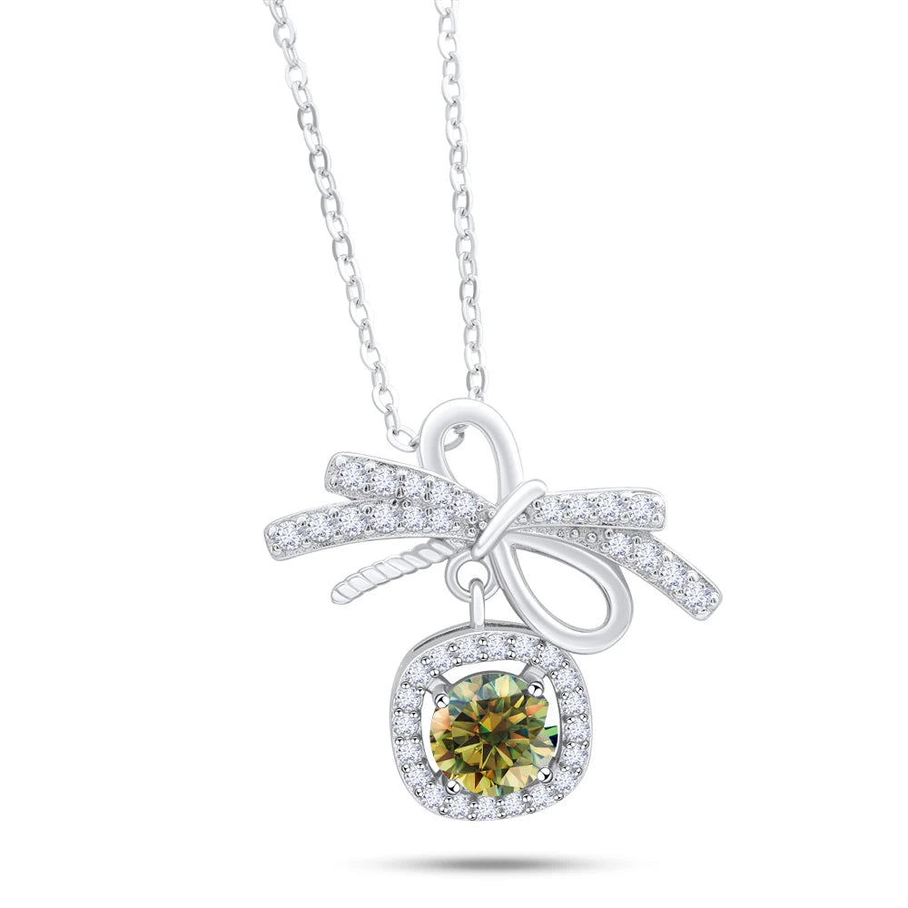 1CT MOISSANITE STERLING NECKLACE