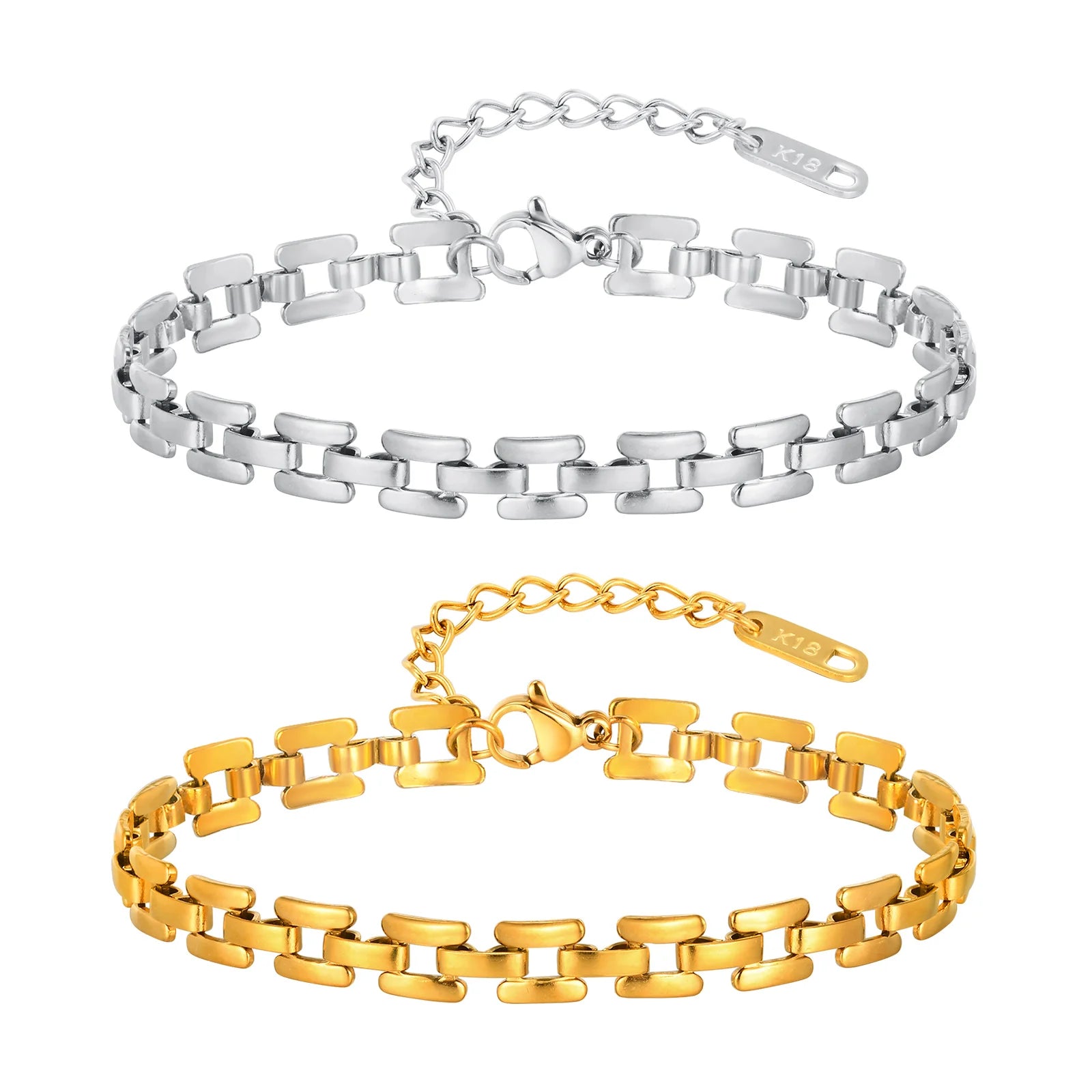 Watch Band Link Chain Bracelet