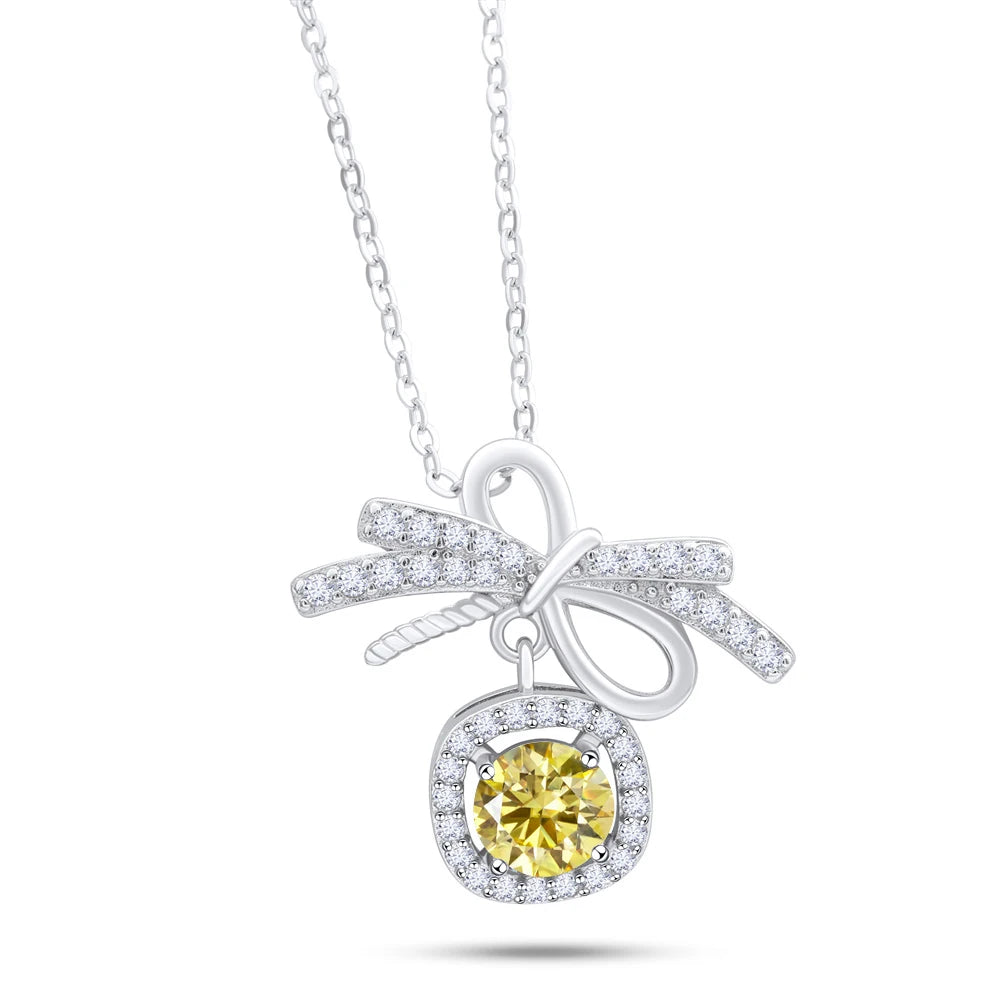 1CT MOISSANITE STERLING NECKLACE