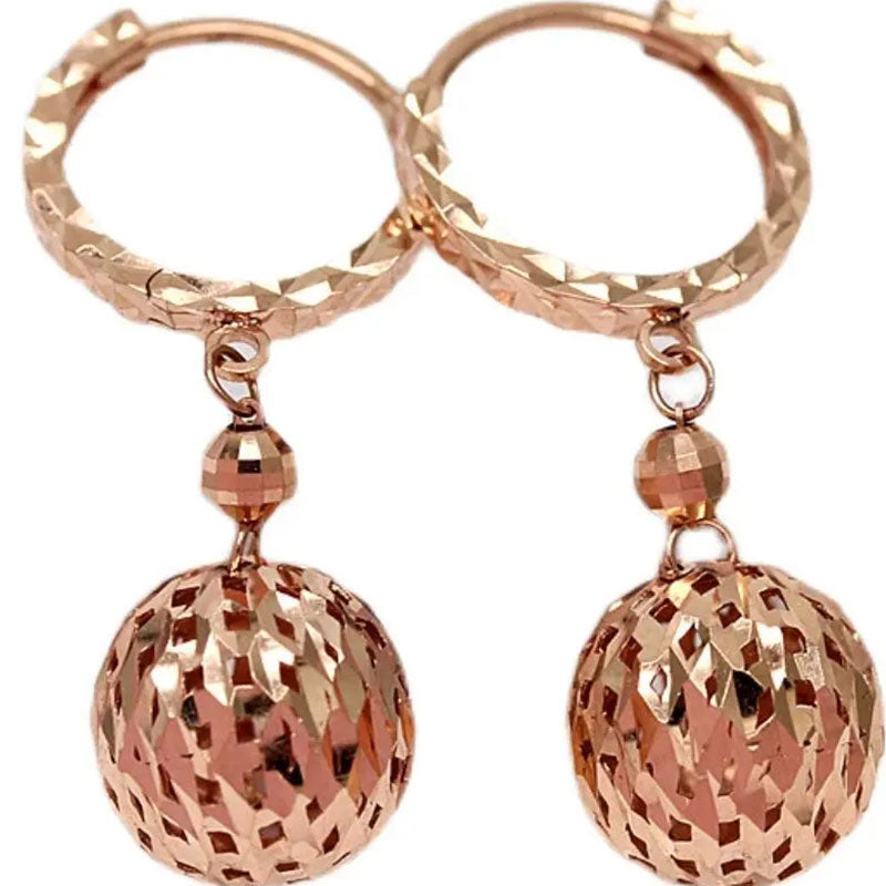 14K ROSE GOLD DROP EARRINGS