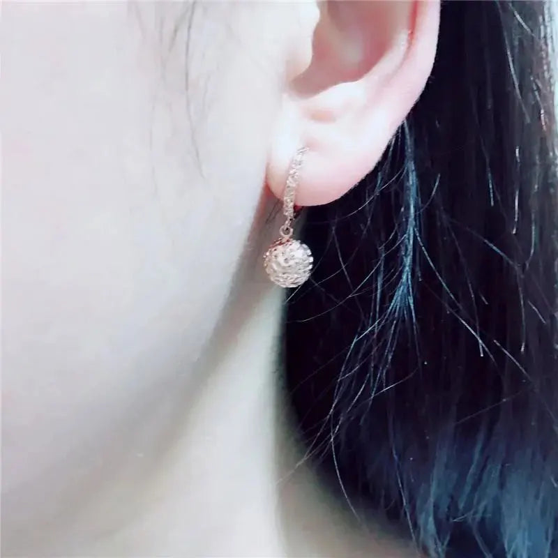 14K ROSE GOLD DROP EARRINGS